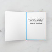 Grootzoon 6th Birthday Puzzle Card Kaart (Binnen)