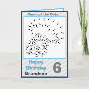 Grootzoon 6th Birthday Puzzle Card Kaart