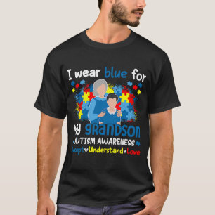 Grootzoon autisme accepteren inzicht in liefde opa t-shirt