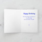 Grootzoon Beer 2e verjaardag Kaart (Binnen)