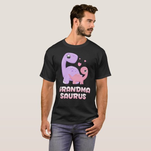 Grootzoon Dinosaur Baby kleindochter Dino T-shirt (Voorkant volledig)
