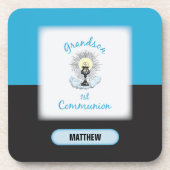 Grootzoon Eerste Communie, Blauwbekertje Bier Onderzetter (Voorkant)