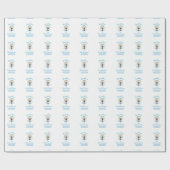 Grootzoon Eerste Communie, Blauwbekertje Cadeaupapier (Vlak)