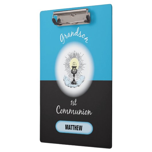 Grootzoon Eerste Communie, Blauwbekertje Klembord (Links)