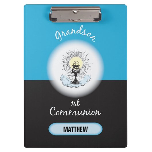 Grootzoon Eerste Communie, Blauwbekertje Klembord (Voorkant)