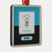 Grootzoon Eerste Communie, Blauwbekertje Metalen Ornament (Rechts)