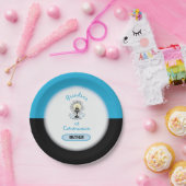 Grootzoon Eerste Communie, Blauwbekertje Papieren Bordje (Feest)