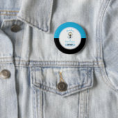 Grootzoon Eerste Communie, Blauwbekertje Ronde Button 5,7 Cm (In situ)