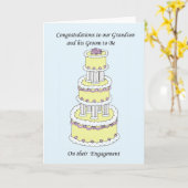 Grootzoon en man om Verloving te worden Kaart (Gele Bloem)