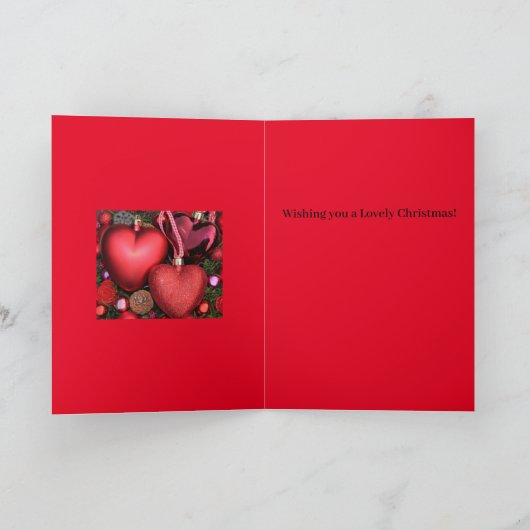 Grootzoon en Partner Lovely kerstkaart Feestdagen Kaart (Binnen)