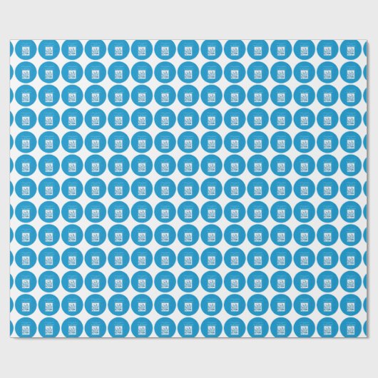 Grootzoon First CommunBlue, Tarwe, Grapes Cadeaupapier (Vlak)