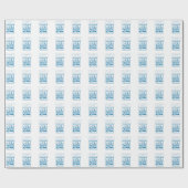 Grootzoon First CommunBlue, Tarwe, Grapes Cadeaupapier (Vlak)