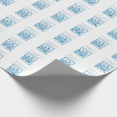 Grootzoon First CommunBlue, Tarwe, Grapes Cadeaupapier (Hoek)