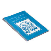 Grootzoon First CommunBlue, Tarwe, Grapes Notitieboek (Rechterzijde)
