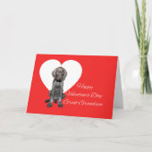 Grootzoon Glossy Grizzly Valentijn Puppy Love Feestdagen Kaart (Voorkant)