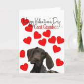 Grootzoon Glossy Grizzly Valentijn Puppy Love Feestdagen Kaart (Voorkant)
