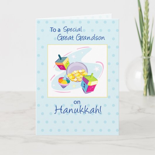 Grootzoon Hanukkah Feestdagen Kaart (Voorkant)