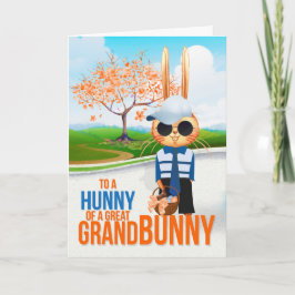 Grootzoon Hunny van een Grand Bunny Pasen Feestdagen Kaart