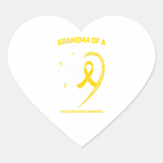 Grootzoon kleindochter Kinderkanker AW Hart Sticker