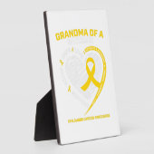 Grootzoon kleindochter Kindertijd Gift Fotoplaat (Zijkant)