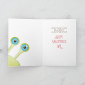 Grootzoon Monster Hug Valentijn Hearts Feestdagen Kaart (Binnen)
