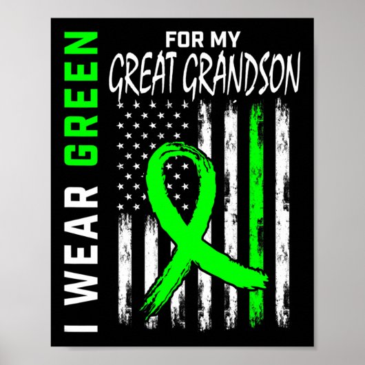 Grootzoon Nierziekte Cerebral Palsy Aware Poster (Voorkant)