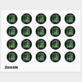 Grootzoon Nierziekte Cerebral Palsy Aware Ronde Sticker (Vel)