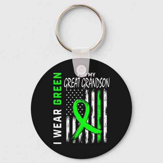 Grootzoon Nierziekte Cerebral Palsy Aware Sleutelhanger (Voorkant)