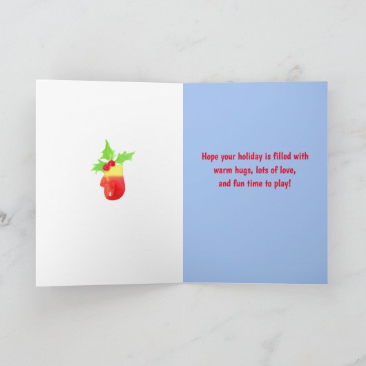 Grootzoon Snowman Angels Winter Kaart (Binnen)