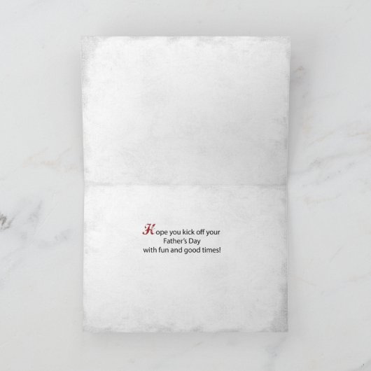 Grootzoon vaderdag Football met grote grap Kaart (Binnen)