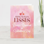 Grootzoon Valentijn die handschoenen en kisses stu Kaart (Voorkant)
