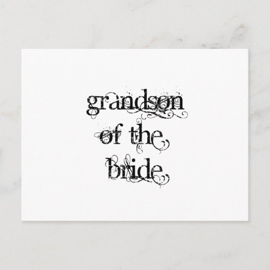Grootzoon van de Bride Briefkaart (Voorkant)