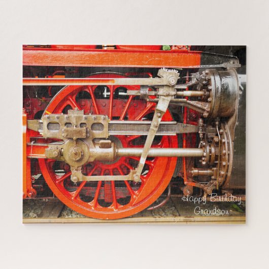 Grootzoon van de verjaardag. legpuzzel (Horizontaal)