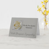 Grootzoon verlies Roos sympathie Kaart (Gele Bloem)