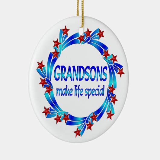 Grootzoons maken het leven speciaal keramisch ornament (Rechts)