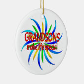 Grootzoons maken het leven speciaal keramisch ornament (Rechts)