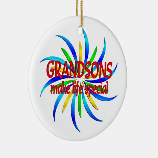 Grootzoons maken het leven speciaal keramisch ornament (Rechts)