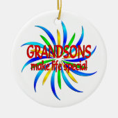 Grootzoons maken het leven speciaal keramisch ornament (Voorkant)