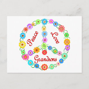 Grootzoons van de vredesliefde briefkaart