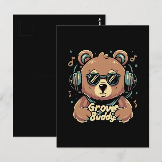 Groove buddy briefkaart (Voorkant / Achterkant)