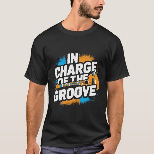 Groove Commander - Grappig T-shirt voor Rhythm Bos (Voorkant)
