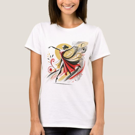 Groove Girl: Dance & Beats T-Shirt Design (Voorkant)