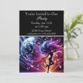 Groove & Glow: dansfeest vibe Kaart (Staand voorkant)