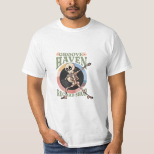 Groove Haven Record Shop –  vinyl winkel-ins T-shirt