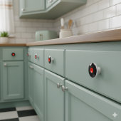 Groove into Nostalgia - Retro Vinyl Record Keramische Knop