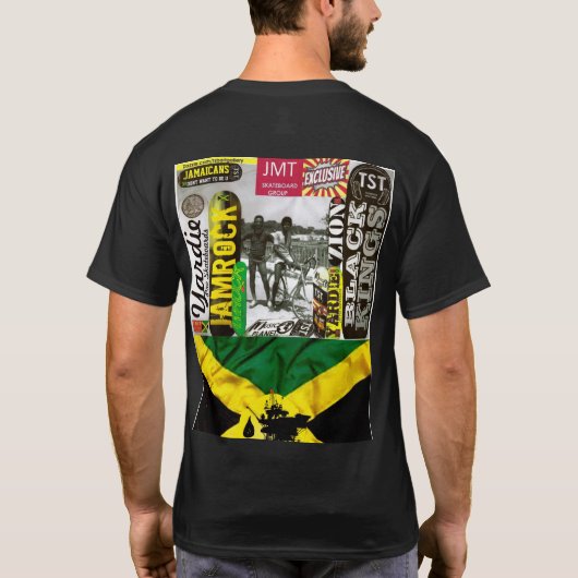 GROOVE LINE basic donker T-shirt (Achterkant)