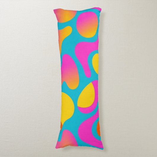 Groove Pop – Funky Retro Abstract Sierkussen Lichaamskussen (Voorkant Verticaal)