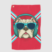 Groove Pup Golfhanddoek (Voorkant)
