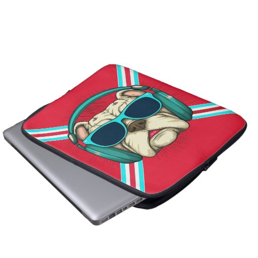 Groove Pup Laptop Sleeve (Voorkant onderkant)