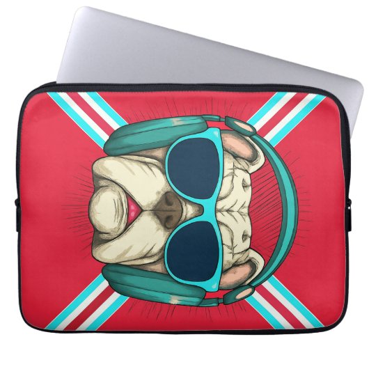 Groove Pup Laptop Sleeve (Voorkant)